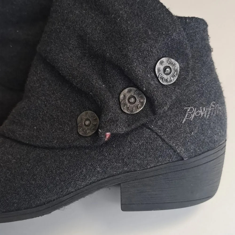 Girl's Grey Ankle Boots Slouch Blowfish